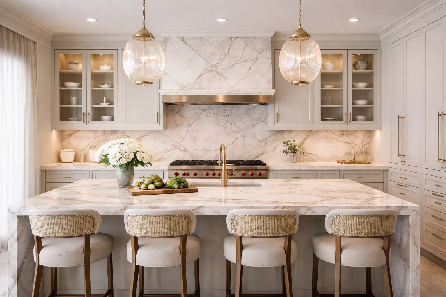 Michelangelo Italian white marble - premium grey veined marble supplier